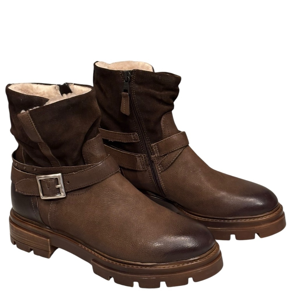 Miz Mooz Bonney leather lined boots 40/9 new